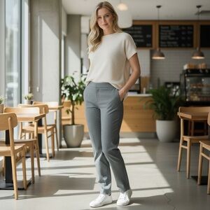 Jasmine & Juliana // Gray Dress Pants